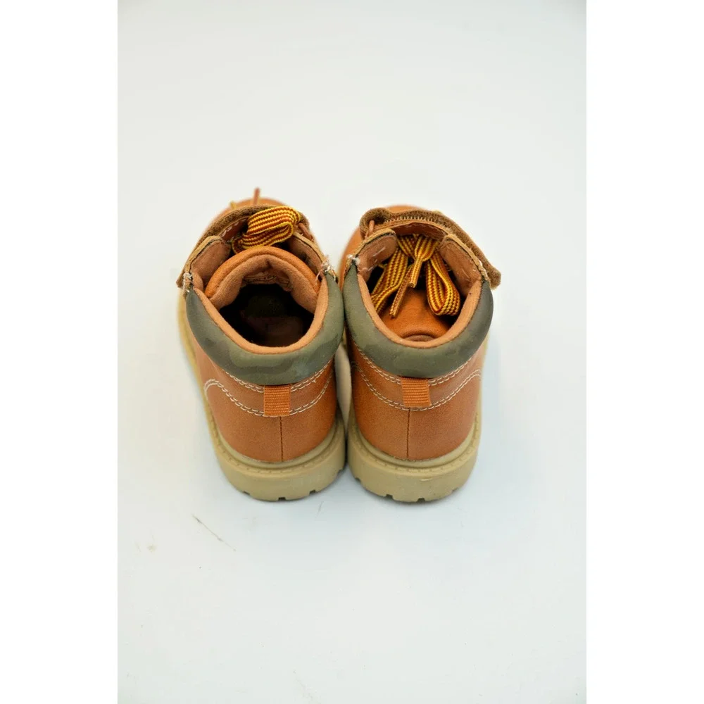 Carter's Size 6M Toddler Brown Boots with Laces and Strap‎